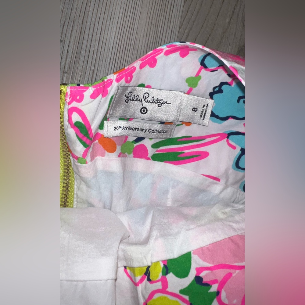 LILLY PULITZER |Target Nosey Posey Floral Shift Dress Sleeveless Size 8 - Picture 7 of 9